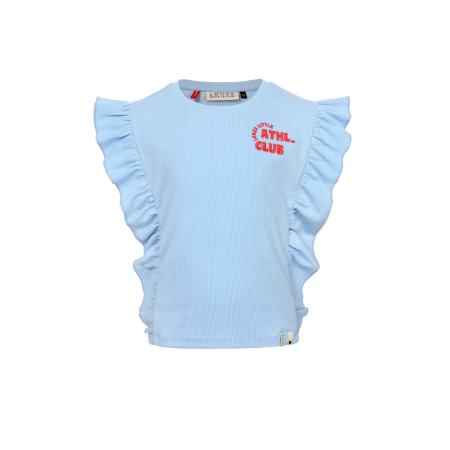 Looxs Revolution T-shirt ribjersey blue voor meisjes in de kleur 2512-7450-134 large Looxs Revolution T-shirt ribjersey blue voor meisjes in de kleur 2512-7450-134 large
