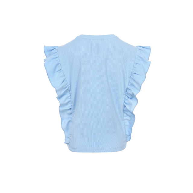 Looxs Revolution T-shirt ribjersey blue voor meisjes in de kleur 2512-7450-134 large Looxs Revolution T-shirt ribjersey blue voor meisjes in de kleur 2512-7450-134 large