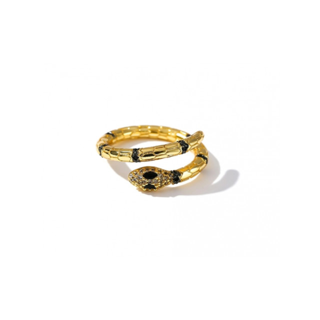 The Dezzy Factory Snake green ring | verstelbaar 2400021 large