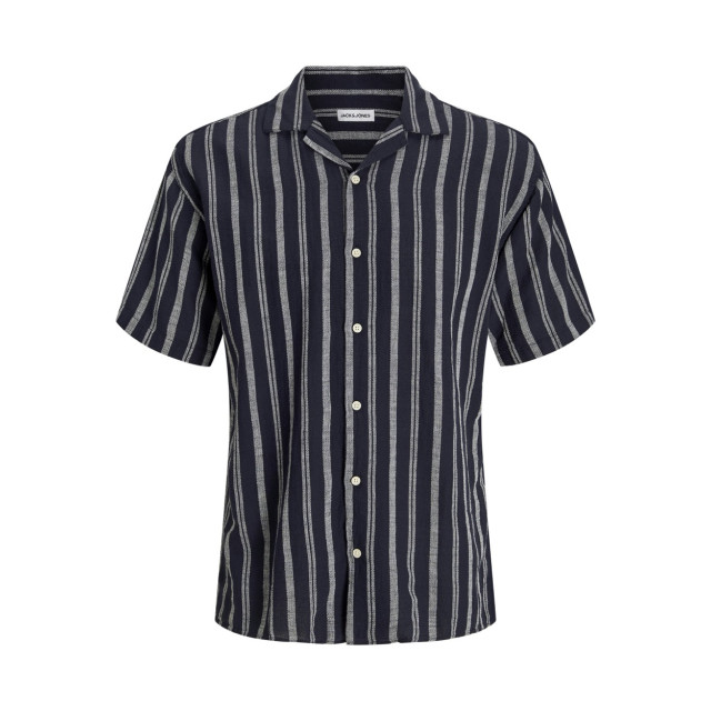 Jack & Jones Jjeenzo stripe resort shirt ss sn navy 5319.37.0018 large