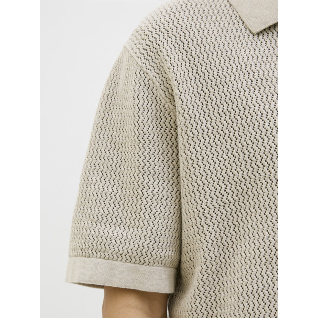 Jack & Jones Jprblaarto knit polo ss ln zand 5319.04.0002 large