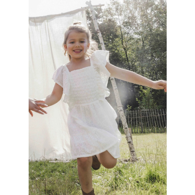Looxs Revolution Zomerjurk broderie anglaise voor meisjes in de kleur 2512-7804-010 large