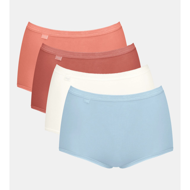 Sloggi Basic+ maxi 4-pack multi-colour v022 Sloggi Dames Basic+ Maxi 4 pack 10103326 V022 Multi Colour large