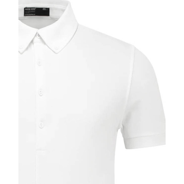 Morse code Alpha 1 pique polo met korte mouwen 099686-001-L large