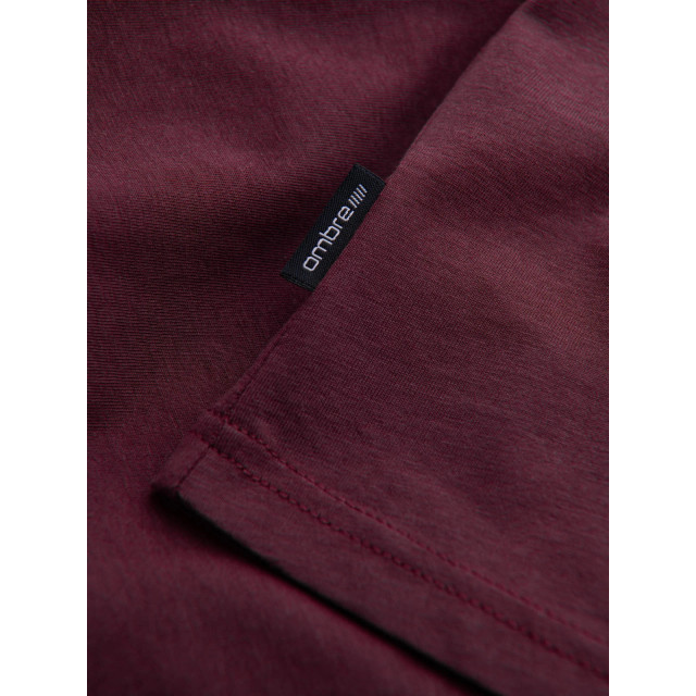 Ombre T-shirt heren bordeaux karite OM-0146-KARITE large