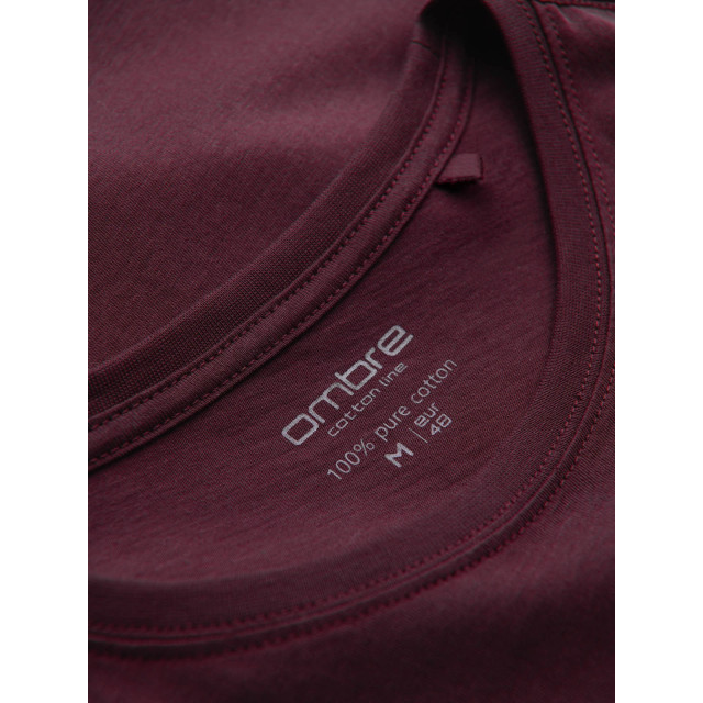 Ombre T-shirt heren bordeaux karite OM-0146-KARITE large