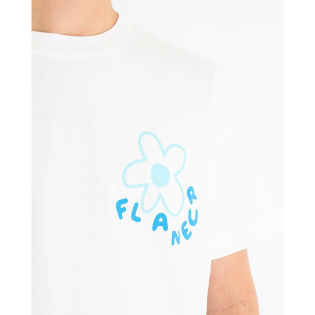 Flaneur Homme Heren blossom t-shirt F15183-White large