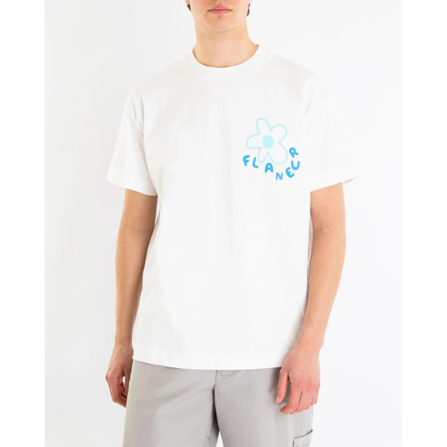 Flaneur Homme Heren blossom t-shirt F15183-White large