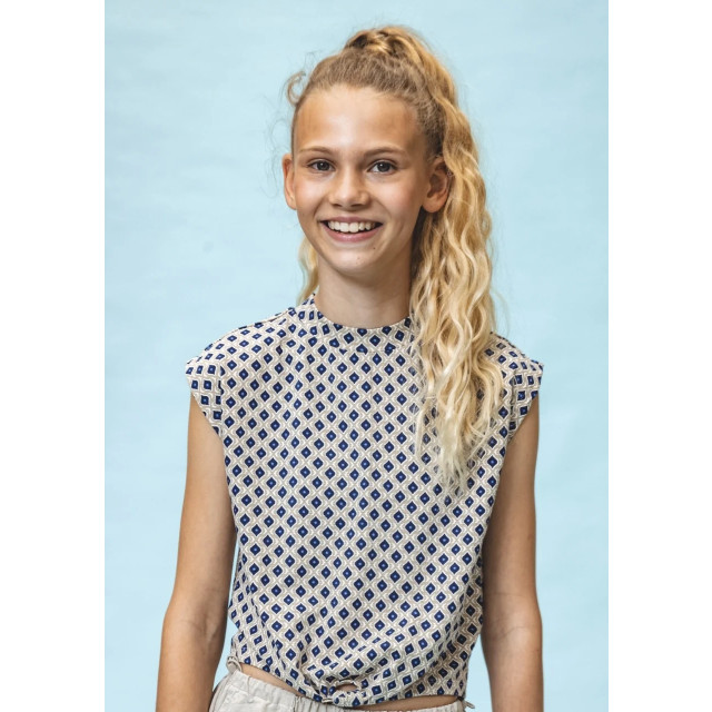 Looxs Revolution Jersey mouwloze top mediterrane voor meisjes in de kleur 2512-5477-067 large