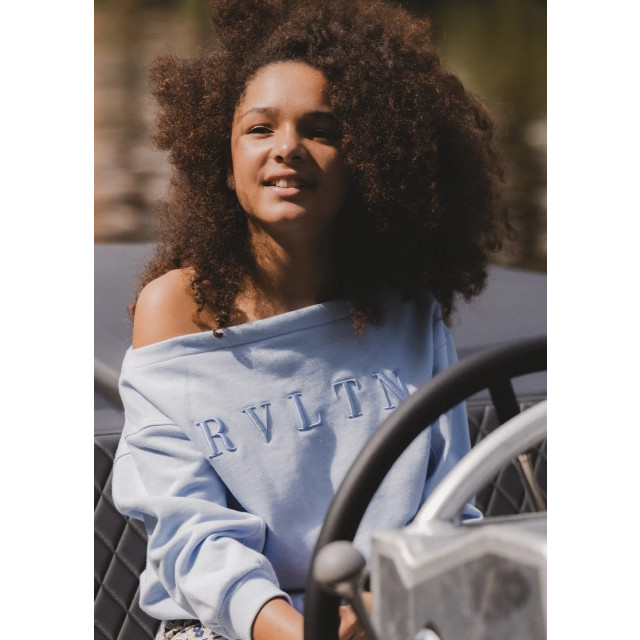 Looxs Revolution Sweater blue pastel voor meisjes in de kleur 2512-5339-128 large
