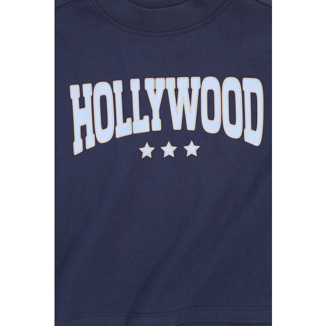 Looxs Revolution T-shirt navy hollywood voor meisjes in de kleur 2512-5415-191 large