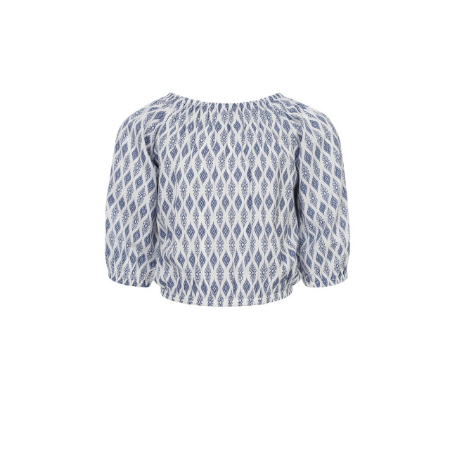 Looxs Revolution Offshoulder top blue print voor meisjes in de kleur 2512-5135-192 large