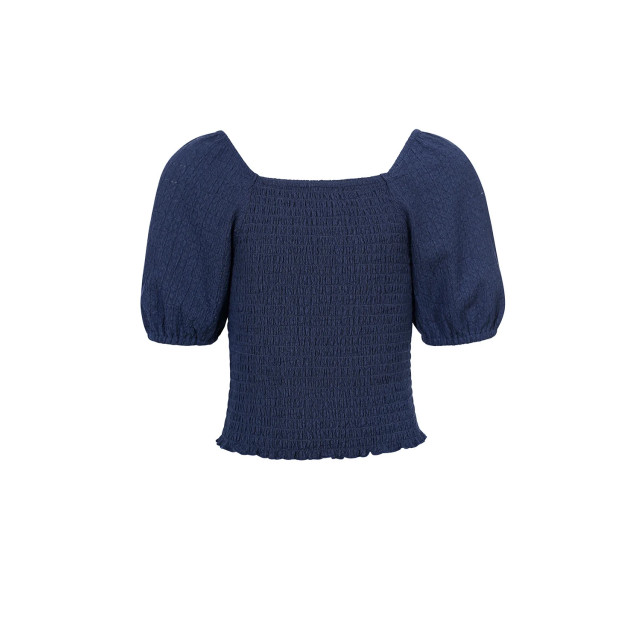 Looxs Revolution Navy top met smock voor meisjes in de kleur 2512-5133-191 large