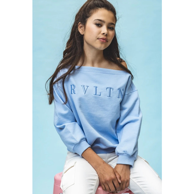 Looxs Revolution Sweater blue pastel voor meisjes in de kleur 2512-5339-128 large