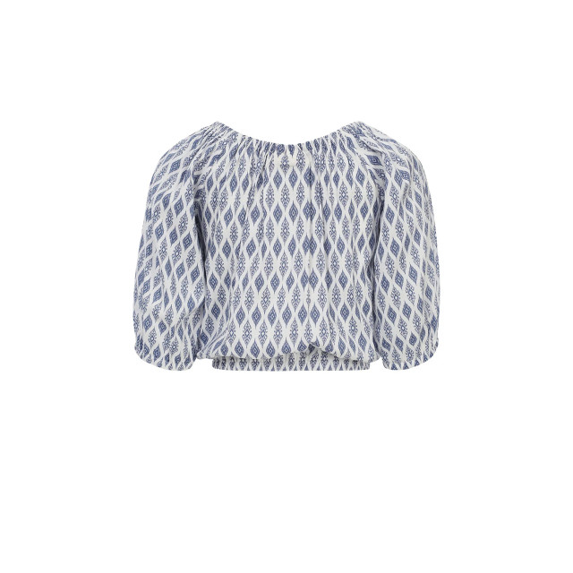 Looxs Revolution Offshoulder top blue print voor meisjes in de kleur 2512-5135-192 large