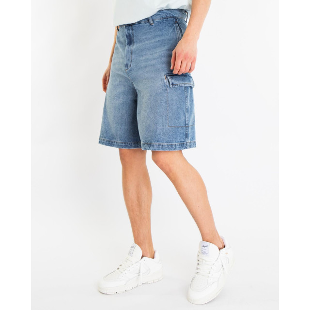 Flaneur Homme Heren cargo shorts jeans F15132-Blue large
