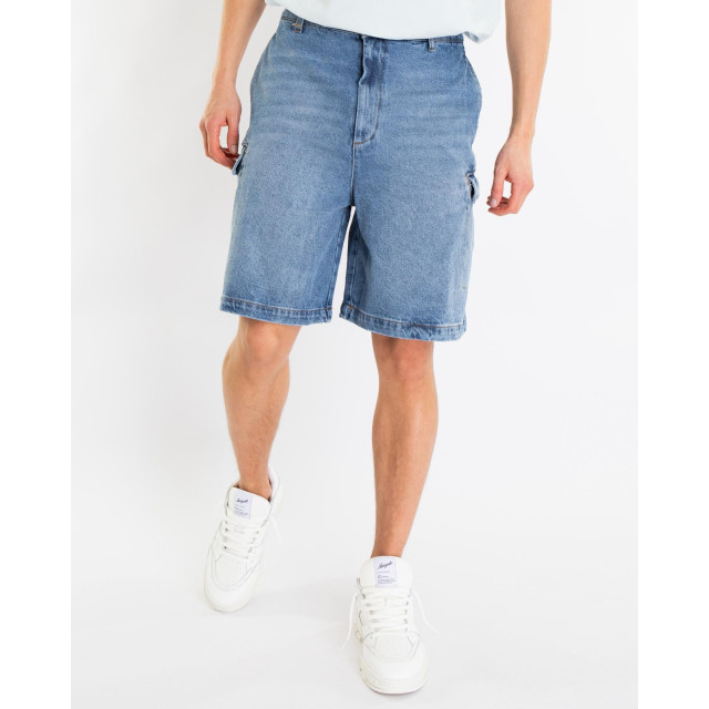 Flaneur Homme Heren cargo shorts jeans F15132-Blue large