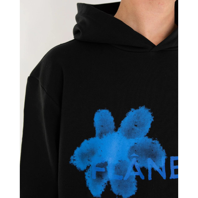Flaneur Homme Heren floral watercolor hoodie F15008-Black Blue large