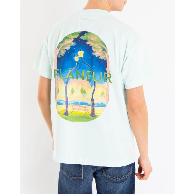 Flaneur Homme Heren lanterns of love t-shirt F15116-Groen large
