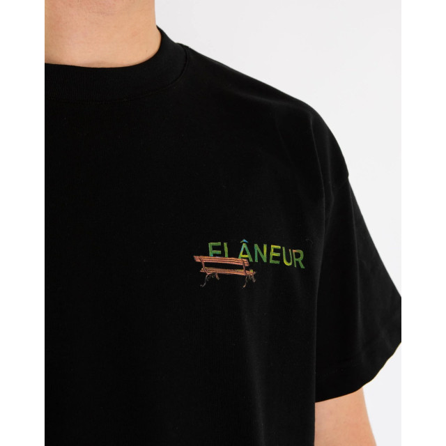 Flaneur Homme Heren lanterns of love t-shirt F15020-Black large