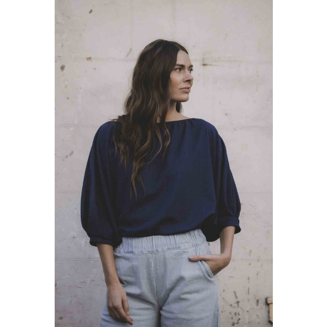 Looxs Revolution Lxs navy top vleermuis mouw voor dames in de kleur 2512-9133-191 large