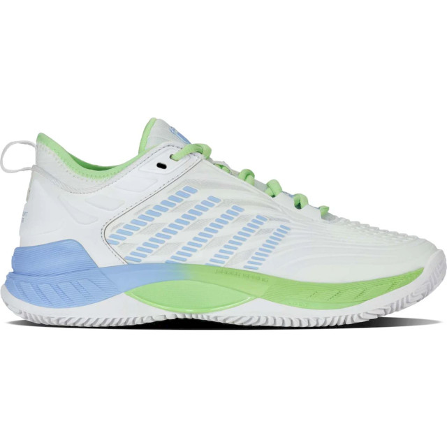 K-Swiss hypercourt supreme 2 clay tennisschoenen gravel dames wit-blauw 068152_102-7 large