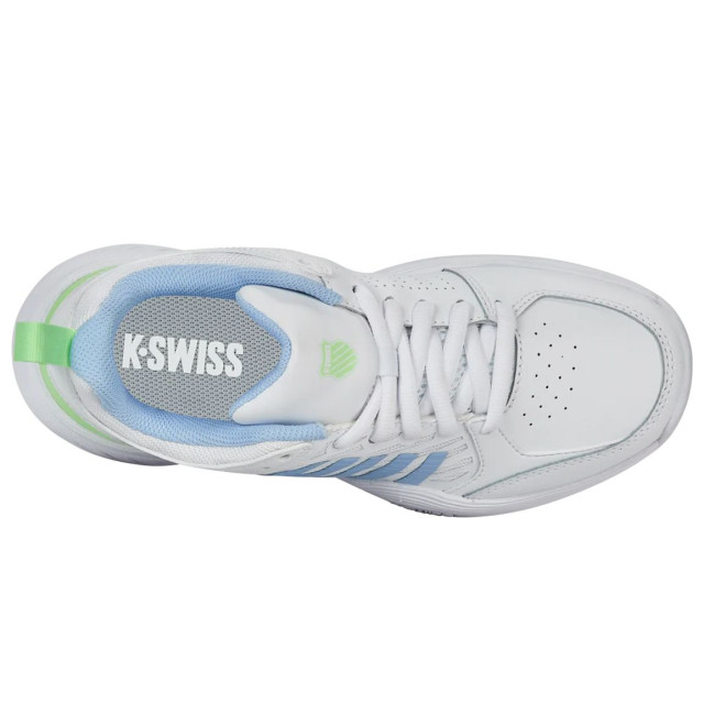 K-Swiss court express 2 clay tennisschoenen gravel dames wit-blauw 068149_102-6 large