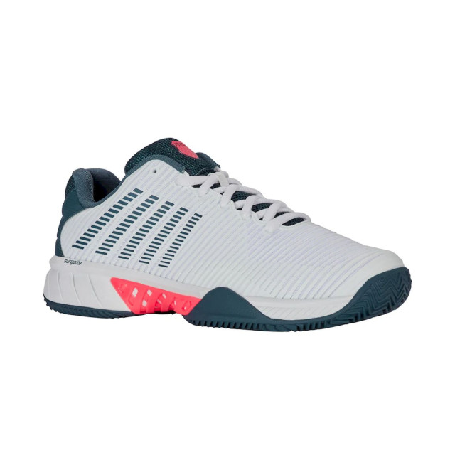 K-Swiss hypercourt express 2 clay tennisschoenen gravel heren wit-blauw 068146_102-13 large