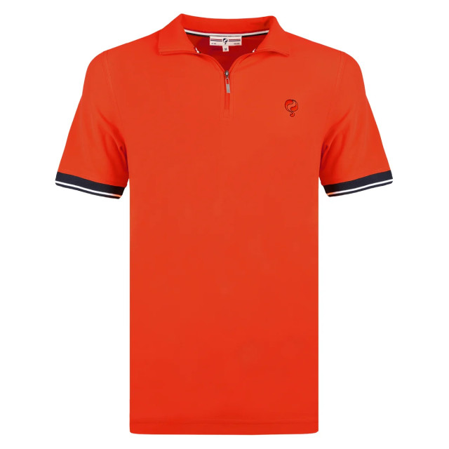 Q1905 Polo shirt stroke rood QM2621743-417-1 large
