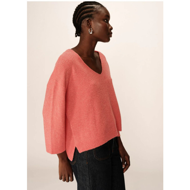 Grace & Mila Paltrow trui driekwart mouw koraal 9310051303752 large