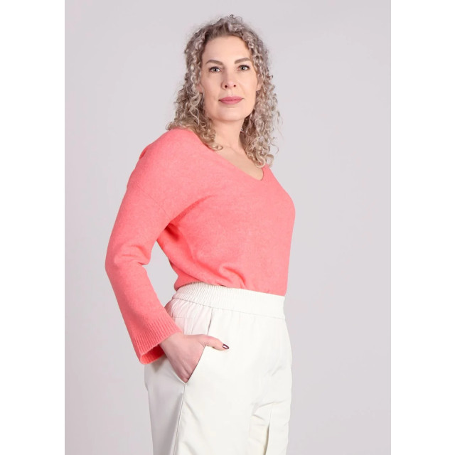 Grace & Mila Paltrow trui driekwart mouw koraal 9310051303752 large