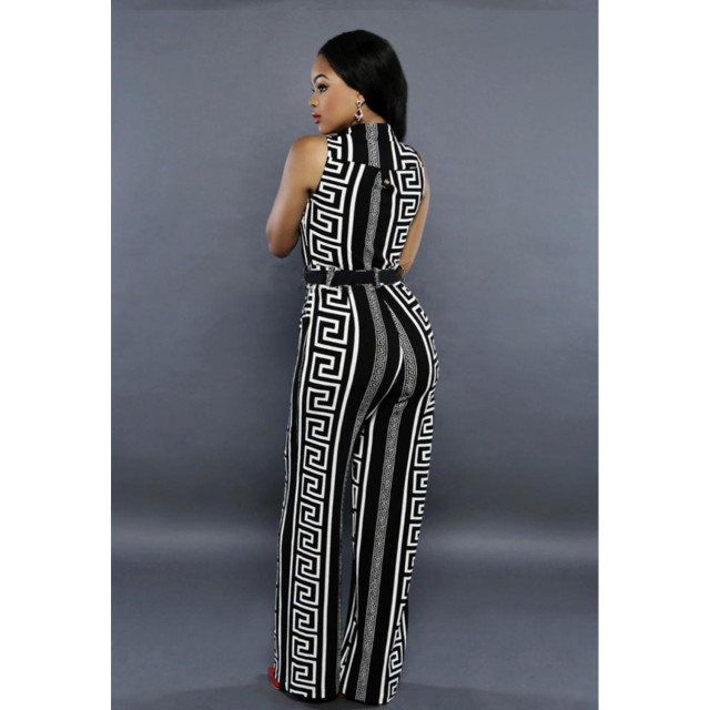 The Dezzy Factory Lena jumpsuit met riem | zwart 2400081 large