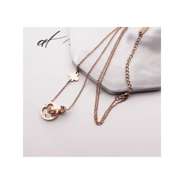 The Dezzy Factory Twinny ketting | rosé 2400085 large