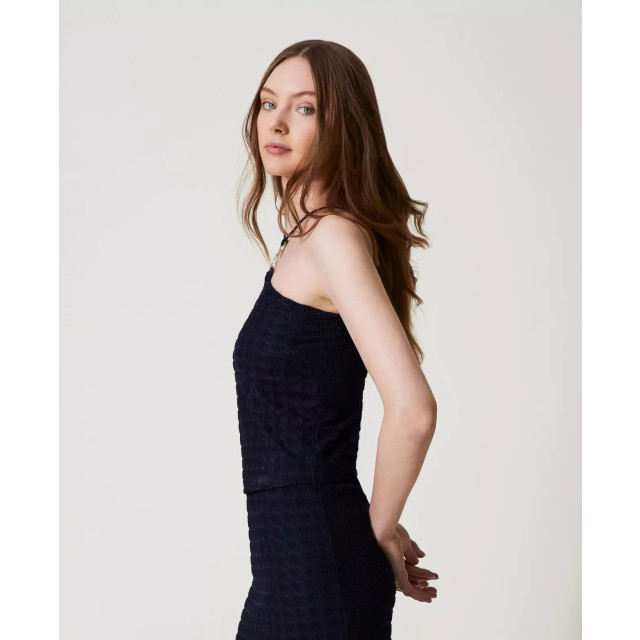 Twin-set Knitted top/ gehaakte top met ring 251LM2HCC large