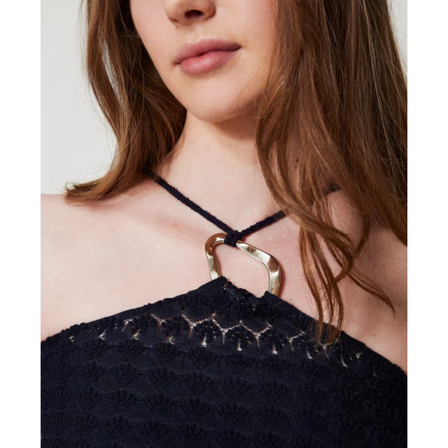 Twin-set Knitted top/ gehaakte top met ring 251LM2HCC large