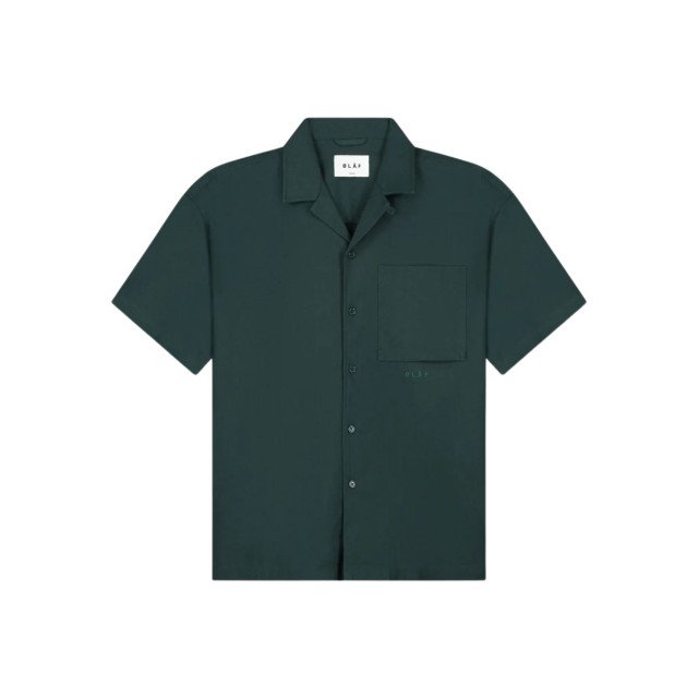 Olaf Hussein Linen camp shirt ss korte mouw overhemden m200301 M200301 large