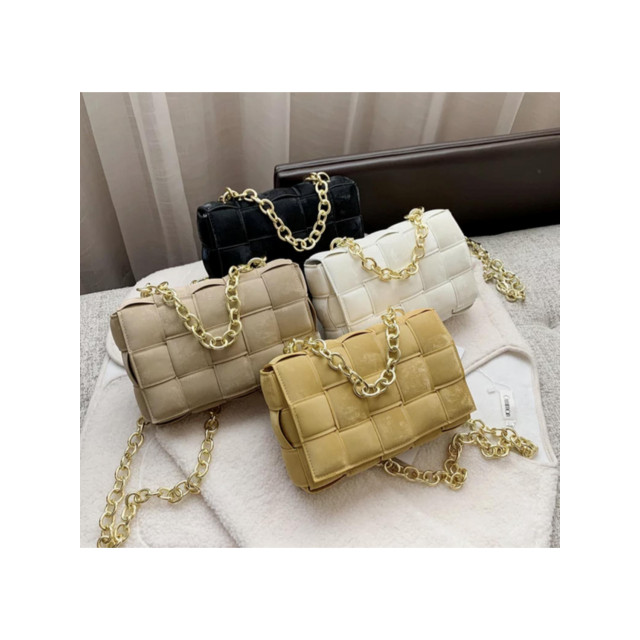 The Dezzy Factory Velvet Tega bag | geel 2400088 large