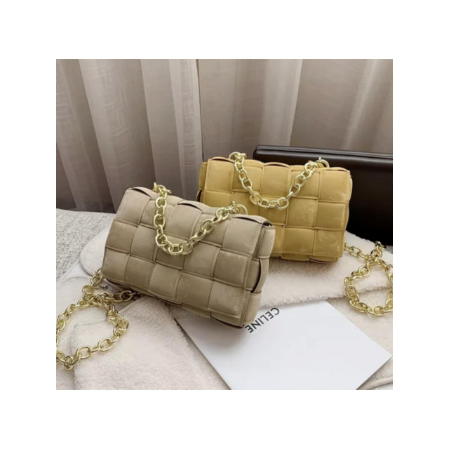 The Dezzy Factory Velvet Tega bag | geel 2400088 large