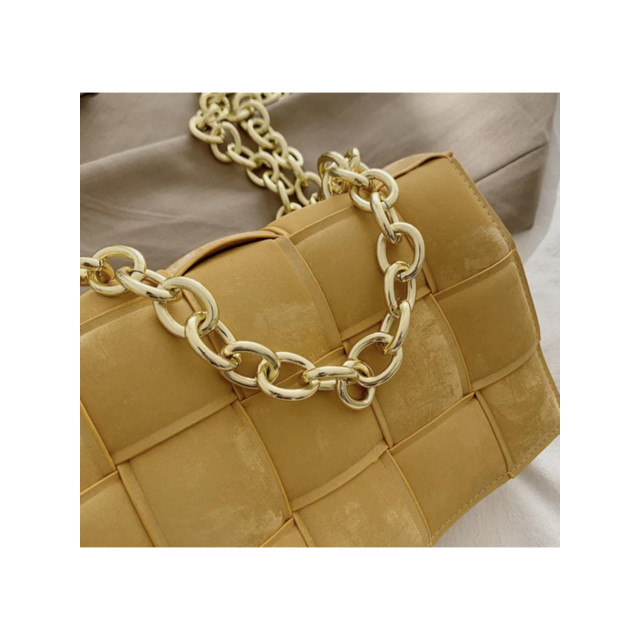 The Dezzy Factory Velvet Tega bag | geel 2400088 large