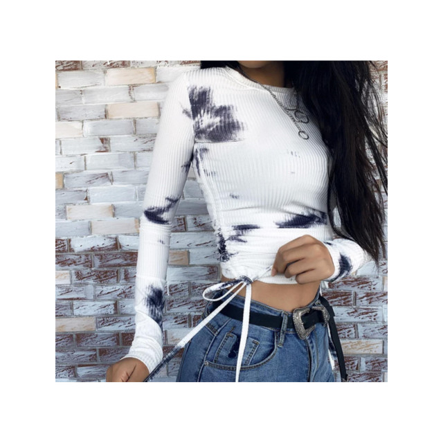 The Dezzy Factory Tie-dye top | zwart 2400110 large