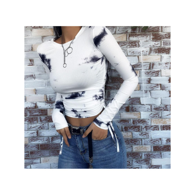The Dezzy Factory Tie-dye top | zwart 2400110 large