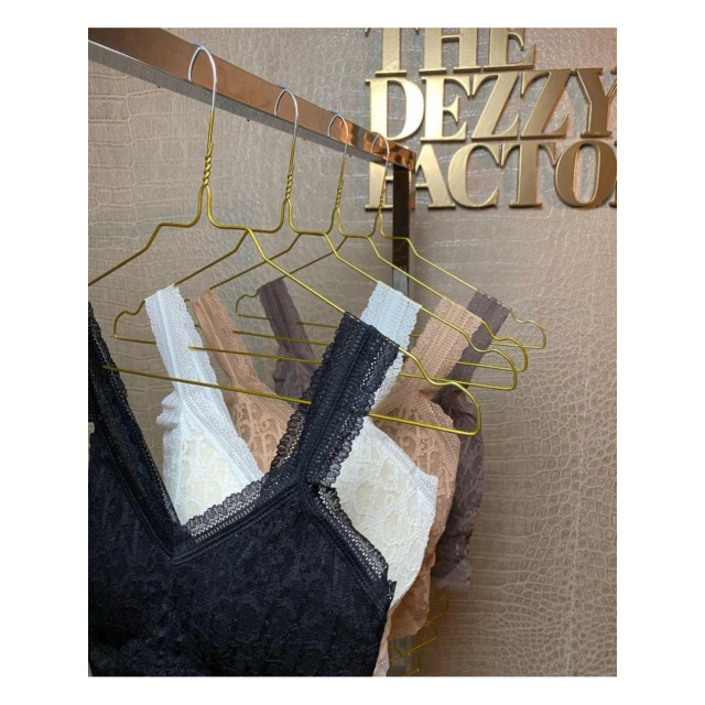 The Dezzy Factory Bra top | Padded & Verwijderbare Padding | wit 240122 large