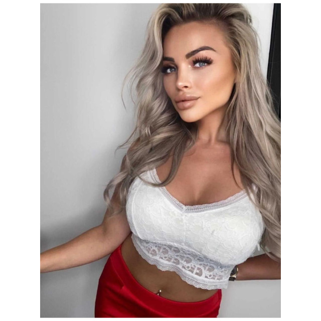 The Dezzy Factory Bra top | Padded & Verwijderbare Padding | wit 240122 large