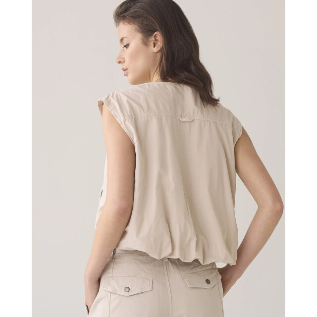 Summum 9s134-12193 702 gilet summer plain weave pebblebeige 9s134-12193 702 large