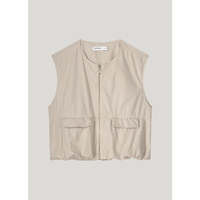 Summum 9s134-12193 702 gilet summer plain weave pebblebeige 9s134-12193 702 large