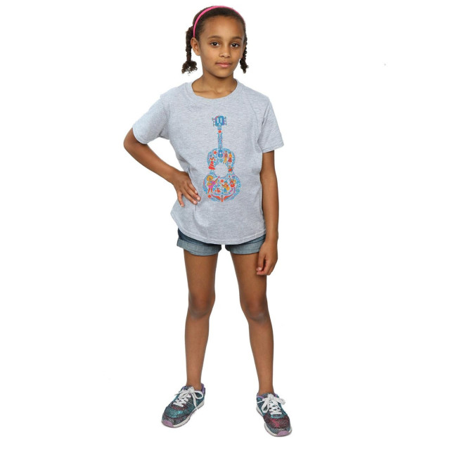 Li-cense Coco katoenen t-shirt met gitaar voor meisjes UTBI918_sportsgrey large