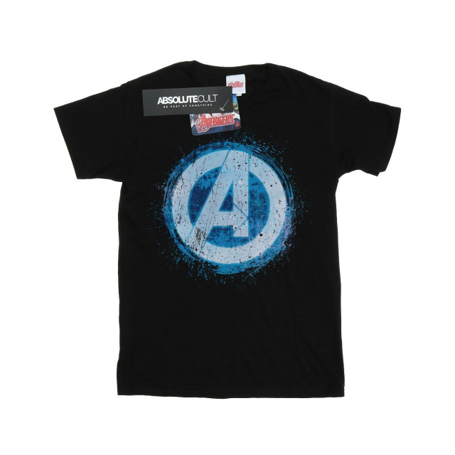 Li-cense Marvel meisjes avengers gloeiend logo katoenen t-shirt UTBI2650_black large