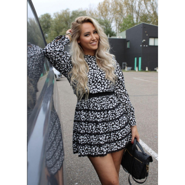 The Dezzy Factory Leopard mini dress | zwart 240227 large