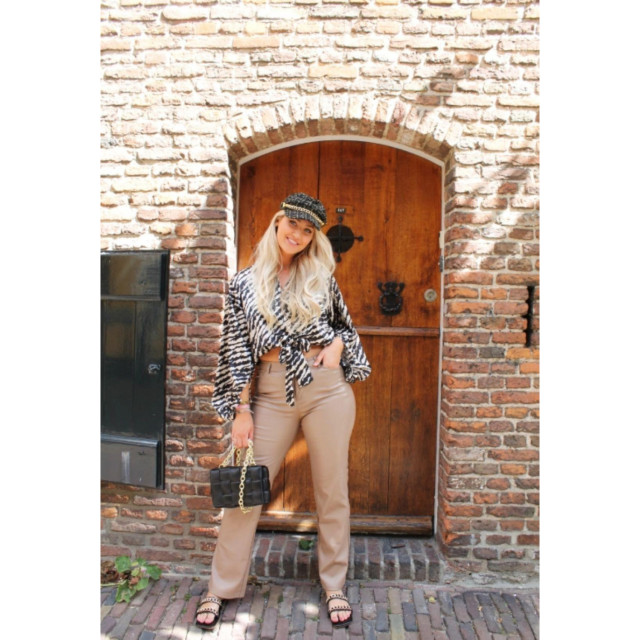 The Dezzy Factory Vegan leather pants | bruin 240257 large