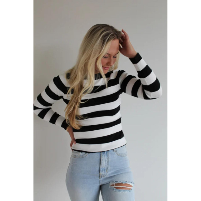 The Dezzy Factory Stripe top | zwart 2400279 large